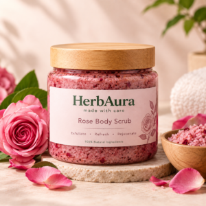 Home HerbAura Rose Body Scrub